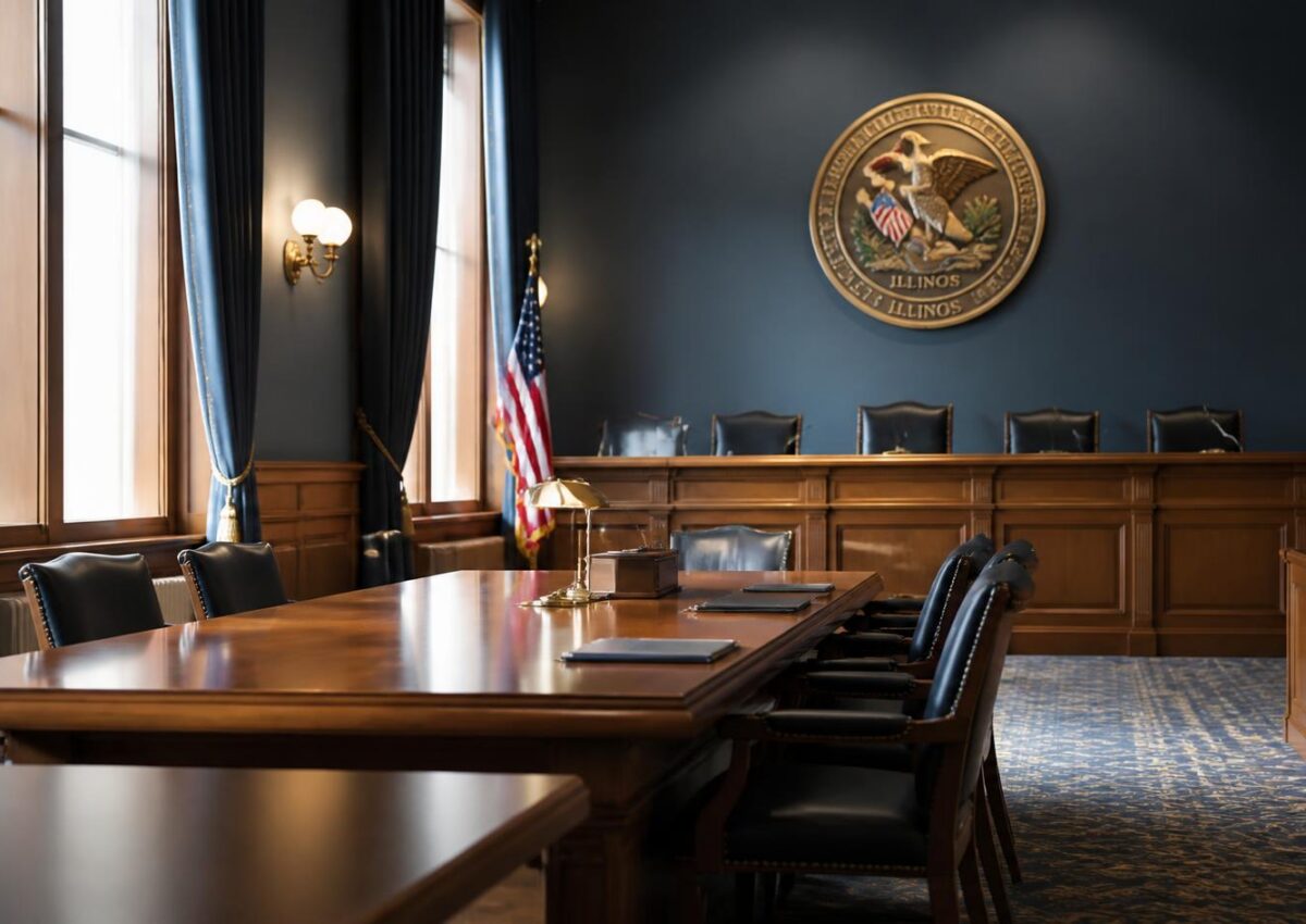 Chicago employment attorney at desk — IHRC filing representation